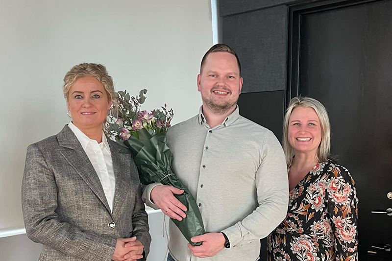 Sólveig Hildur Björnsdóttir, framkvæmdastjóri Mímis, Sigurður K. Guðmundsson og Kristín Erla Þráinsdóttir, fagstjóri ráðgjafar og raunfærnimats