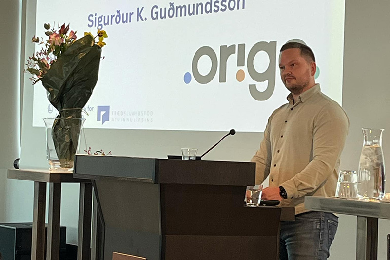 Sigurður sagði nokkur orð á ársfundinum