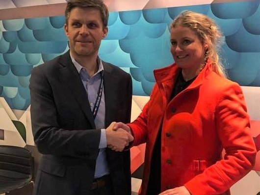 Baldur G. Jónsson, mannauðsstjóri Landsbankans og Sólveig Hildur Björnsdóttir, framkvæmdastjóri Mímis