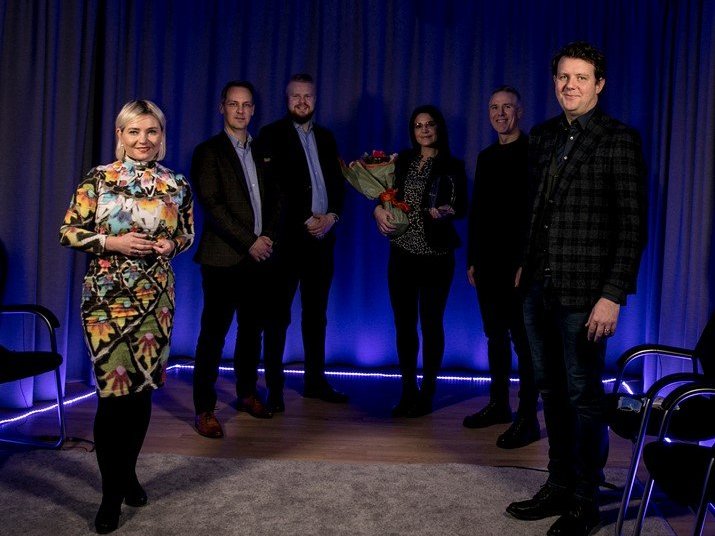 Lilja D. Alfreðsdóttir, mennta- og menningarmálaráðherra, Snorri Jónsson mannauðsstjóri Domino's, Halldór Árnason fræðslufulltrúi Domino's, Sigurbjörg Magnúsdóttir fræðslustjóri Domino's, Birgir Örn Birgisson framkvæmdastjóri Domino's og Halldór Benjamín Þorbergsson, framkvæmdastjóri SA.