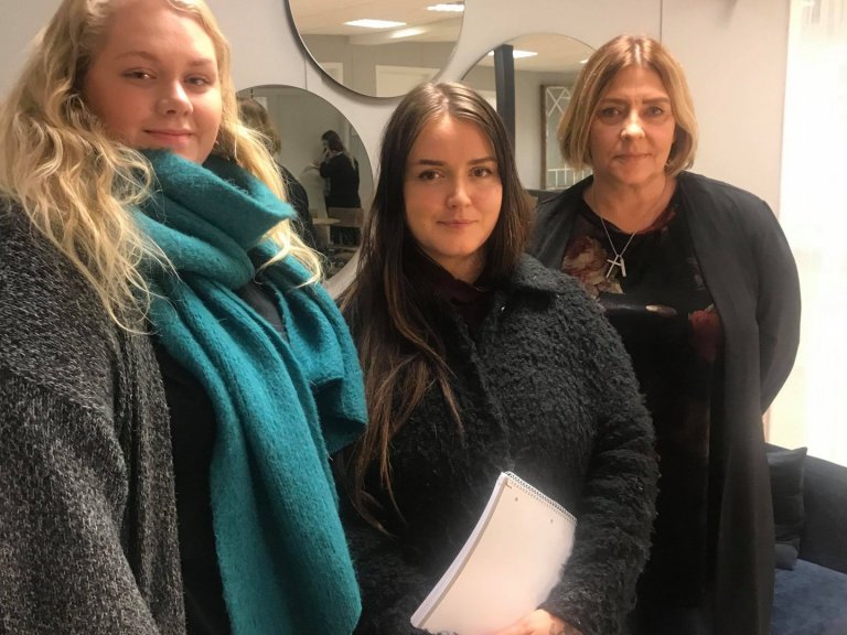 Tanja Sif Ingimundardóttir, Alba Rós Jónínudóttir og Lofthildur K. Bergþórsdóttir