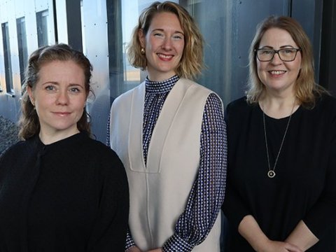 Þorbjörg Þórhildur Snorradóttir, vörustjóri hjá Helixhealth, Vanessa Isenmann, verkefnastjóri hjá Mími og Sólborg Jónsdóttir, verkefnastjóri hjá Mími.