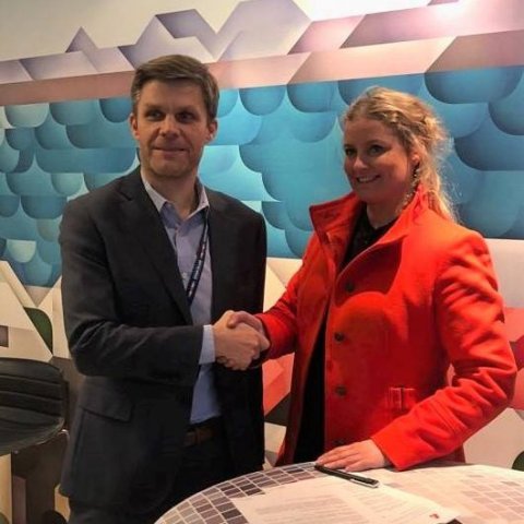 Baldur G. Jónsson, mannauðsstjóri Landsbankans og Sólveig Hildur Björnsdóttir, framkvæmdastjóri Mímis